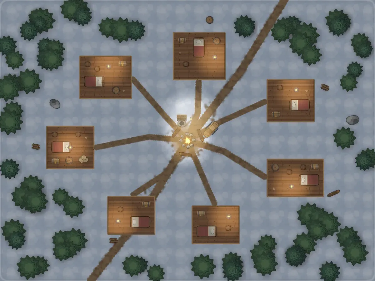 Snowy village